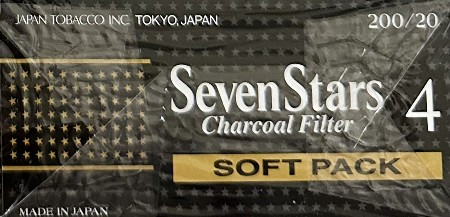 日本機場紙菸 日機黑七星SevenStars 4號(軟包) 規格圖片