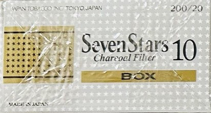 日本機場紙菸 日機黑七星SevenStars 10號(硬盒) 規格圖片